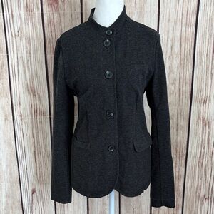 Banana Republic Charcoal Mock Neck Blazer Size Medium